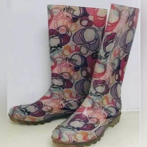 Coach Poppy Rain Boots woman’s Size 9